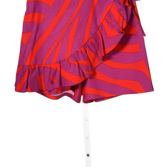 Anthropologie Corey Lynn Calter Shorts Ruffle Front Printed Summer Skort Size S - Picture 6 of 9